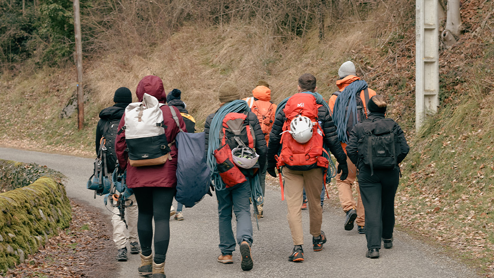 Escalade en pleine nature