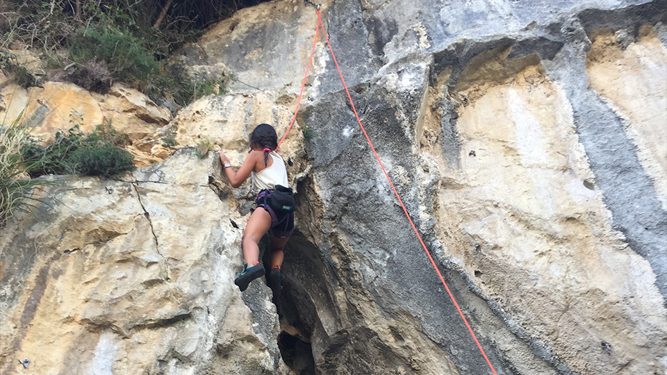 Escalade en pleine nature