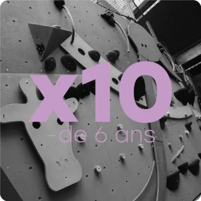 Carte 10 Entrées - < 6 ans