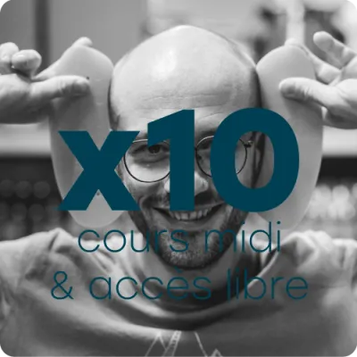 Carte 10 cours midi + accès libre